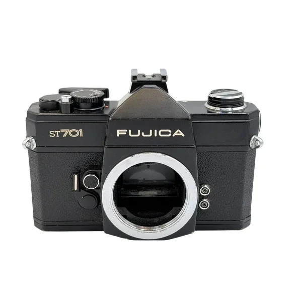 Fujica ST701 35mm SLR Film Camera Body Black M42 Screw Mount Vintage Vintage
