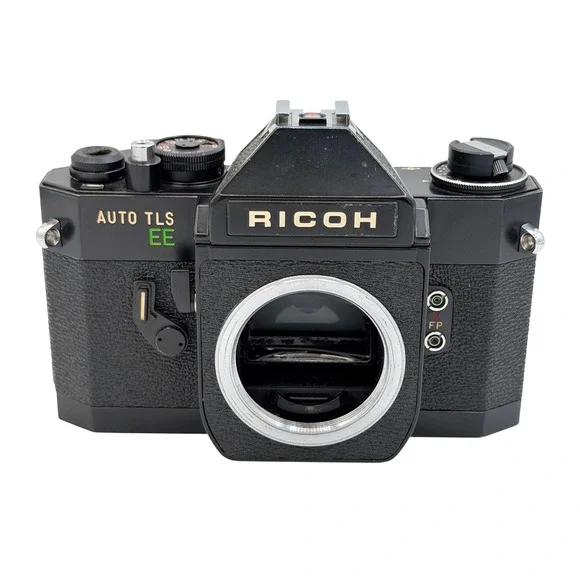 Ricoh Auto TLS EE 35mm SLR Film Camera Body Black M42 Mount Vintage 0711417