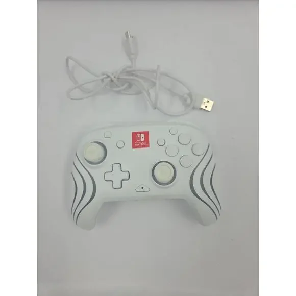 PDP Afterglow Wave Wired Controller for Nintendo Switch – White, Tested