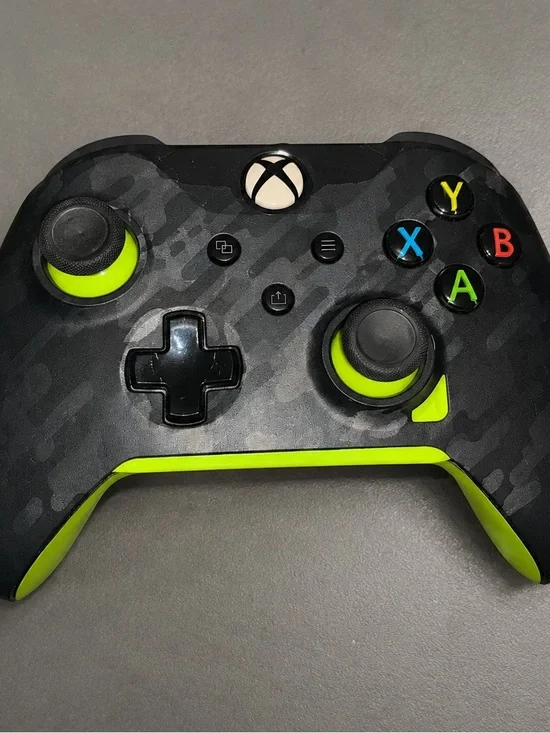 Wired Controller - Black Camo with Neon Green Accents