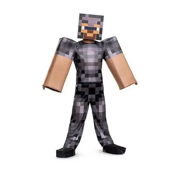 Minecraft Steve Netherite Armor Child Costume Small (4-6) Disguise‎
