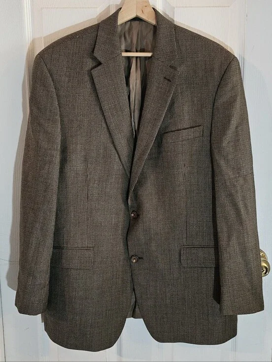 Lauren Ralph Lauren Brown Wool Tweed Men's Blazer Size 43R