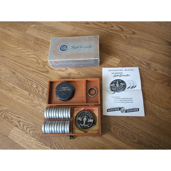 Vintage Old Harrison & Harrison Hollywood Light Corrector Set in Box