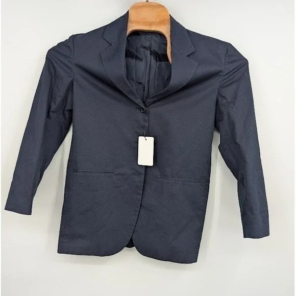Henry Cotton's Designer Blue Jacket Cotton Blazer sz 42‎