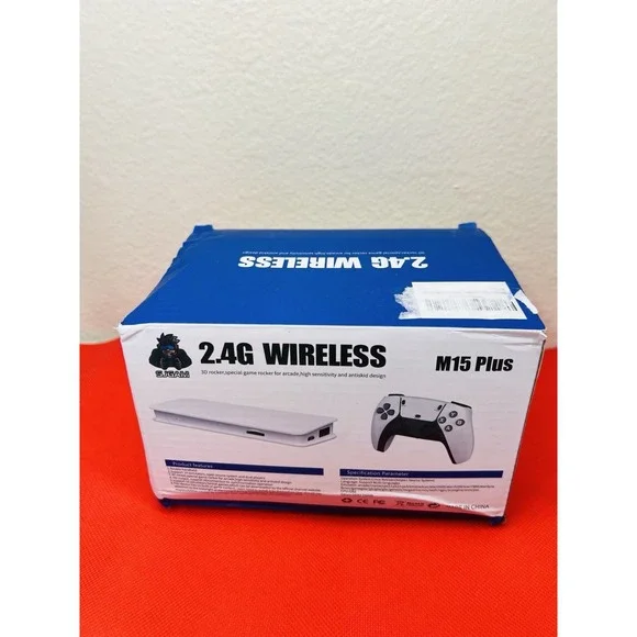 SJGAM M15 Plus 2.4GHz Wireless Controller White Double Rocker Control