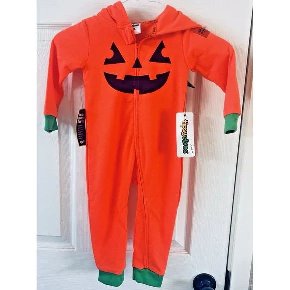 Halloween Pumpkin Costume Tipsy Elves NWT 12 Months Baby New! Hood & Pockets AAA