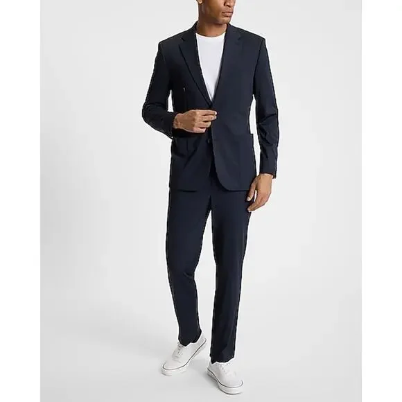 Brand new with tags express men navy blue suit set- pants and jacket