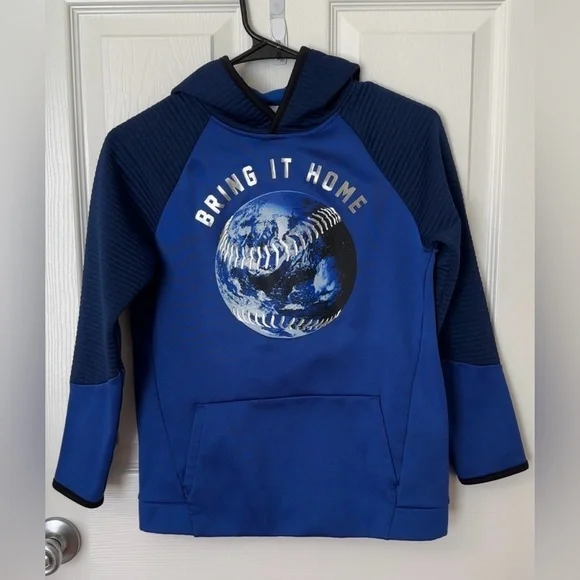 Old Navy Blue Baseball Graphic Hoodie