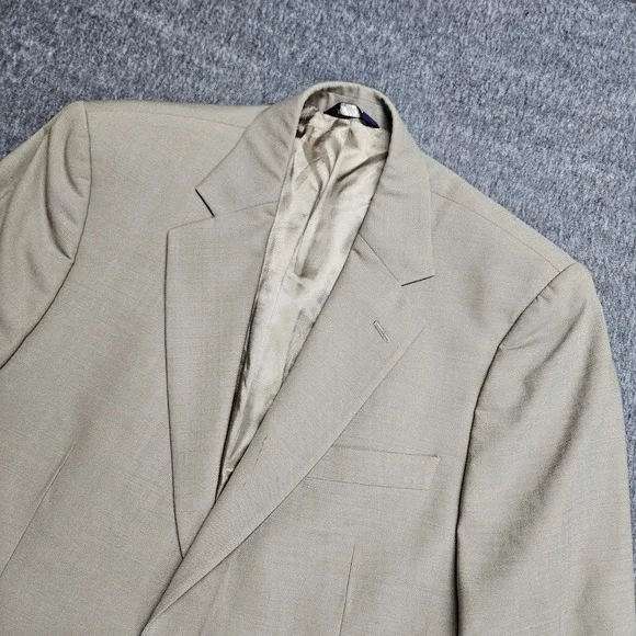 Brooks Brothers 346 Blazer Mens 42S Tan Wool Blend 2-Button Sport Coat