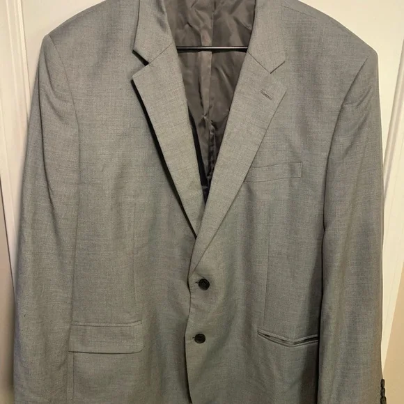 J.M. HAGGAR Men’s Gray‎ Heather Classic Fit Suit Jacket/Blazer 48 R