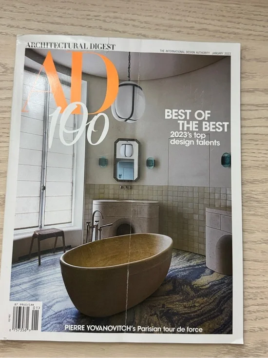 Architectural Digest Magazine, January 2023 (100 Best Of The Best 2023's Top)