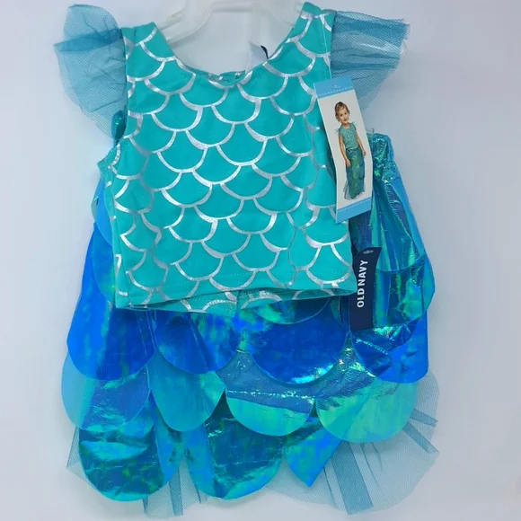 Old Navy New with tags 2pc Infant‎ Mermaid Costume Size 0-6M & 6-12M Months