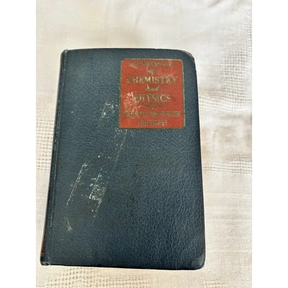 Handbook Of Chemistry And Physics 37th  Edition 1955 Chemical Rubber