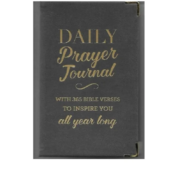Daily Prayer Journal with Gold Text