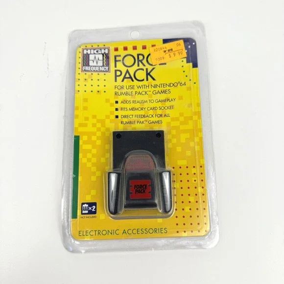 High Frequency N64 Force Pack For Nintendo 64 Rumble Pack Brand New Sealed