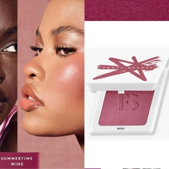 Fenty Beauty Fenty Cheeks Suede Powder Blush in Summertime Wine NIB