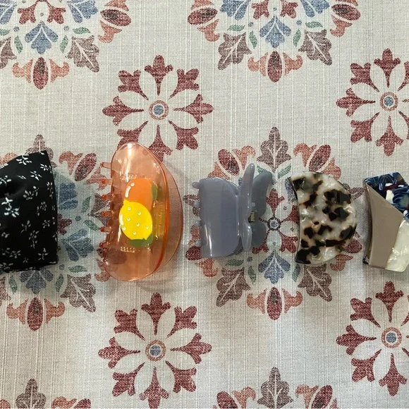 Bundle of 5 Hair Clips, Anthropologie, Universal Thread, LouLou and Boutique