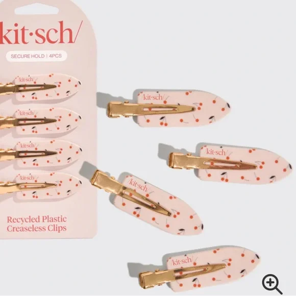 Kit*sch Cherry Print Creaseless Clips
