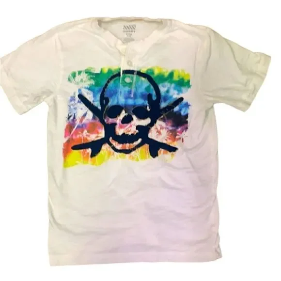 Aarg, Matey! Old Navy Boys XL (14-16) Pirate Graphic Tee Shirt Summer Fun!
