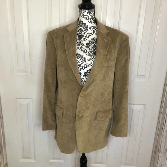 Lauren Ralph Lauren tan corduroy mens casual sport coat