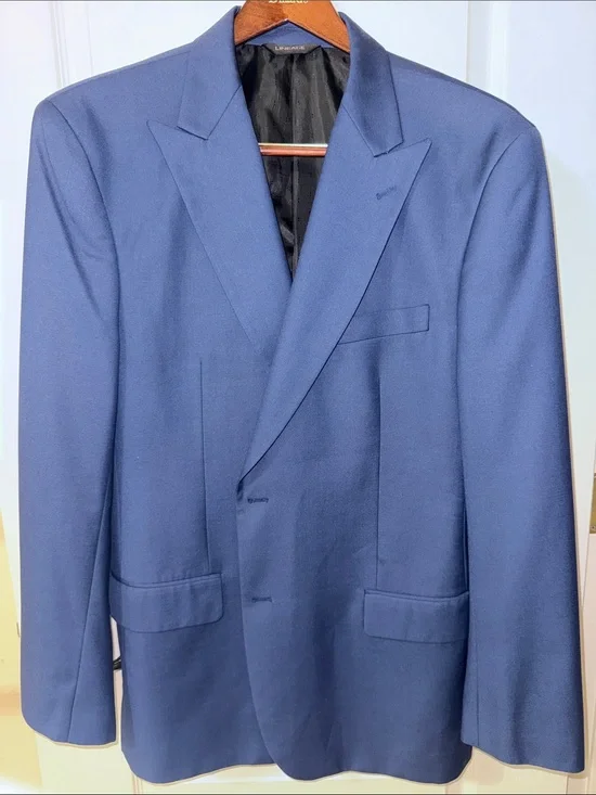LINEAGE Men's Navy Blue Single-Breasted Blazer 48L NWOT