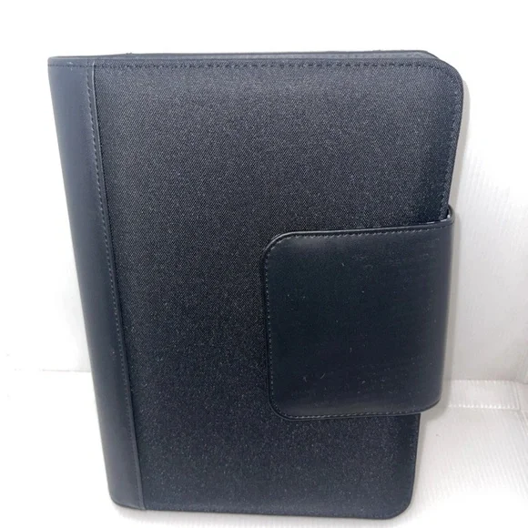 Vintage 2002 Franklin Covey 365 Organizer Planner 7 Ring Binder 10 X 7.5” Black
