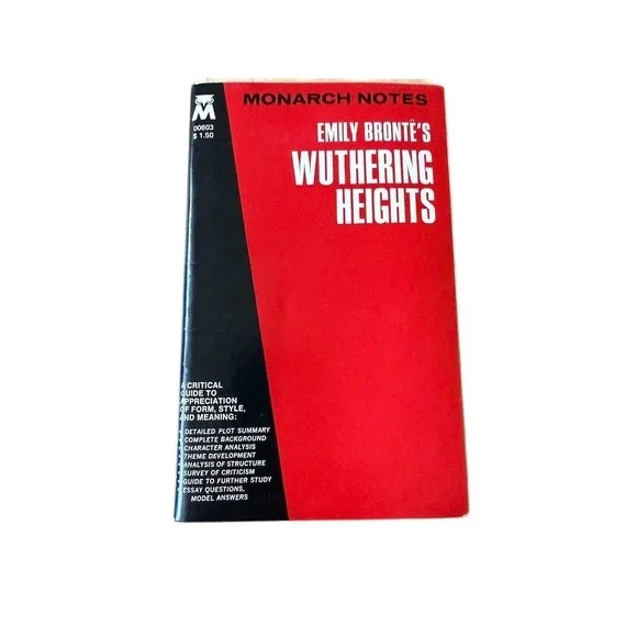 Monarch Notes Wuthering Heights Study Guide Plot Summary Character‎ Brontë 1977
