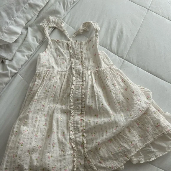 Tahari White and Pink Floral Dress