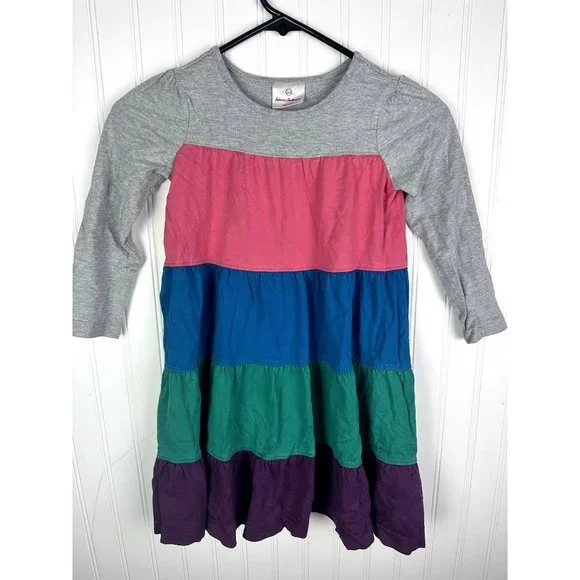 Hanna Anderson Color‎ Block Dress Size 110 /5