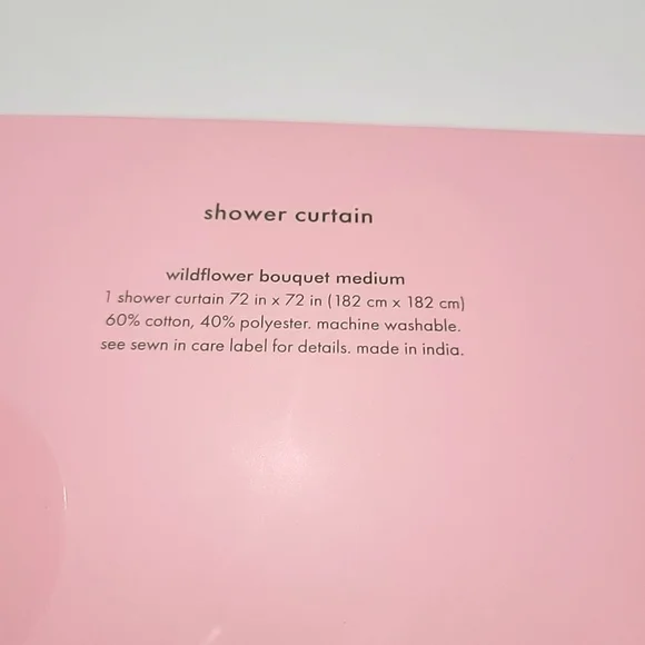 Kate Spade Floral Fabric Shower Curtain 72