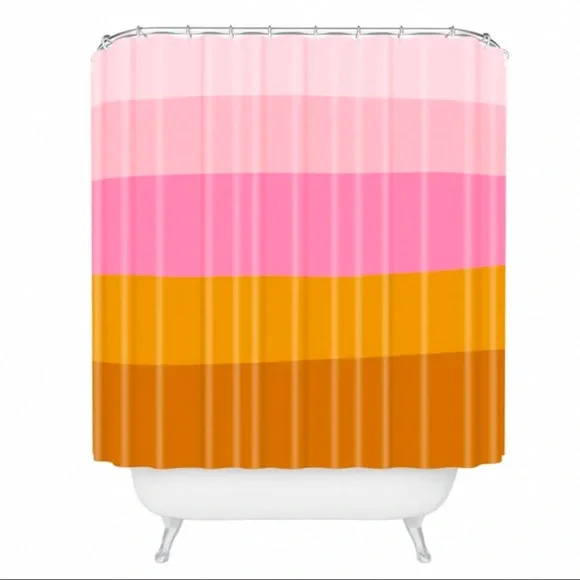 DENY DESIGNS June Journal Retro Shower Curtain