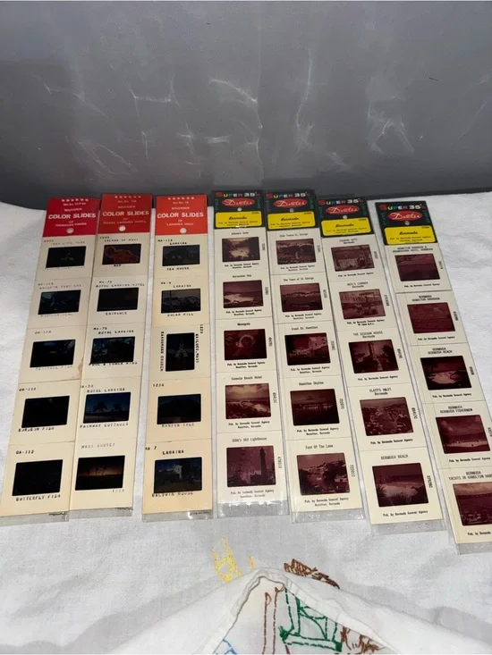 Vintage 35mm Color Slides Lot NOS Bermuda Hawaii set of 7 souvenir Dexter