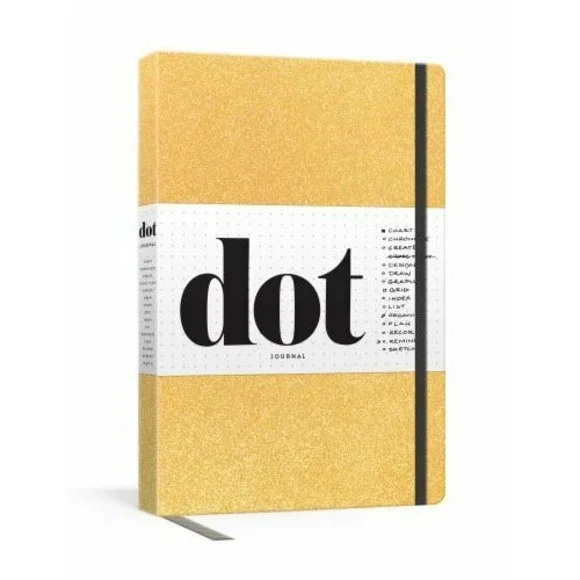 Dot Journal Gold : A Dotted, Blank Journal‎ for List-Making, Journaling New Gift