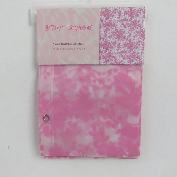 (#117) Betsey Johnson PEVA Curtain Liner Shower Curtain