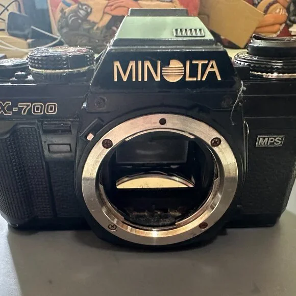 Minolta X-700 MPS 35mm Film SLR Camera For Parts Or Repair Only