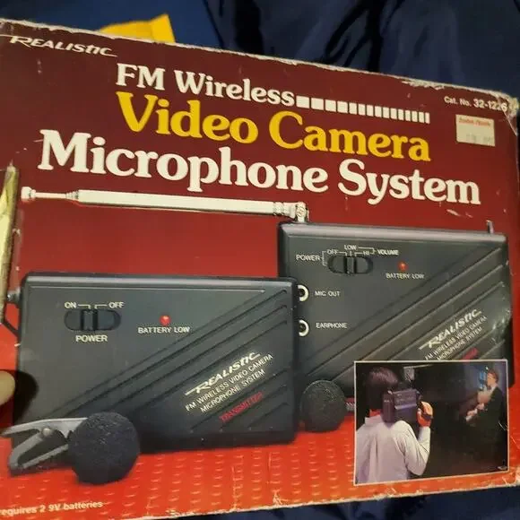 Vintage Realistic Video Camera Mike