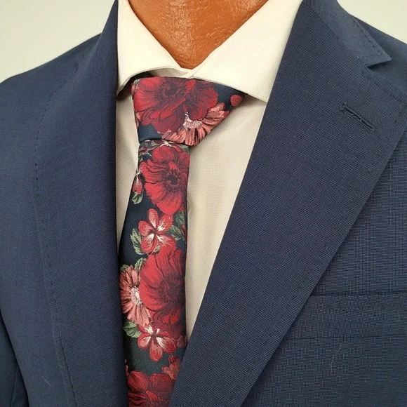 Ted Baker Endurance Jay CT Mens 38S Navy Blue Wool Blazer Sport Coat Jacket