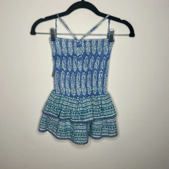 Blue and White Bell Skirt