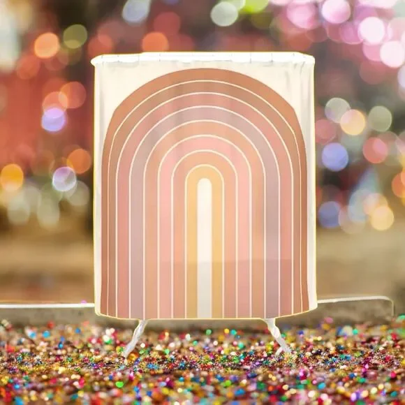 SOCIETY6 Gradient Arch, Natural Tones Shower Curtain New With Tags RV $69.99