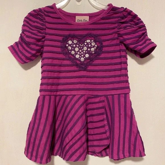 Little Lass Toddler Purple Dress