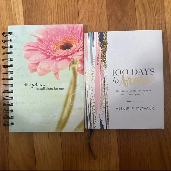 100 Days to Brave by Annie Downs Devotional and blank Christian Journal NEW