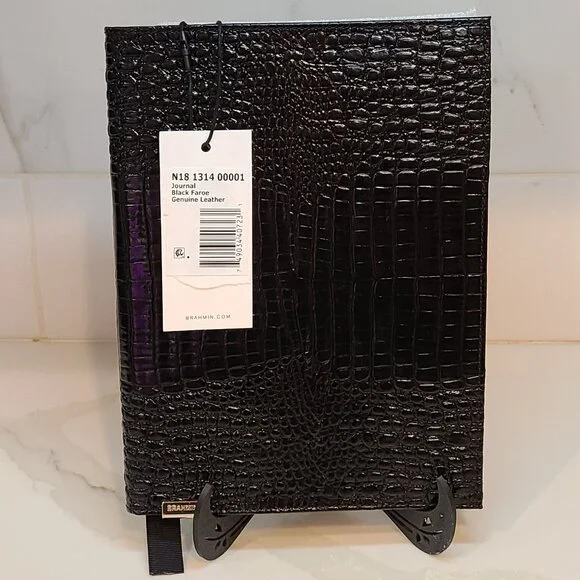NWT Brahmin Journal Black Faroe