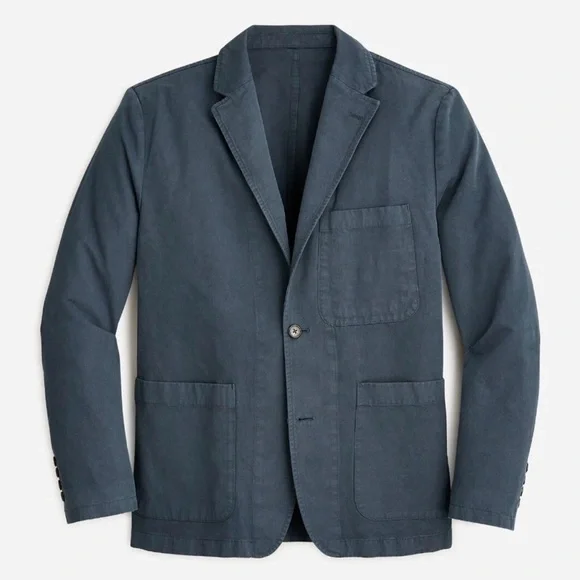 NWOT J Crew J. CREW Garment-dyed cotton-linen chino suit jacket Gray Men’s 42