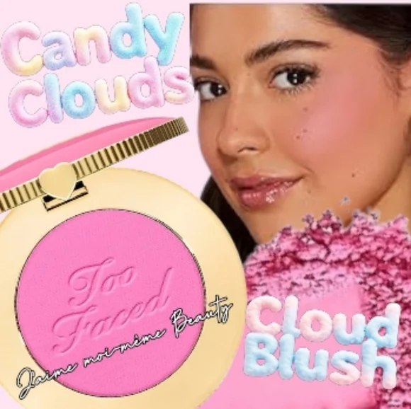 Too Faced Candy Clouds Blush - Candy Clouds- Vibrant Baby Pink