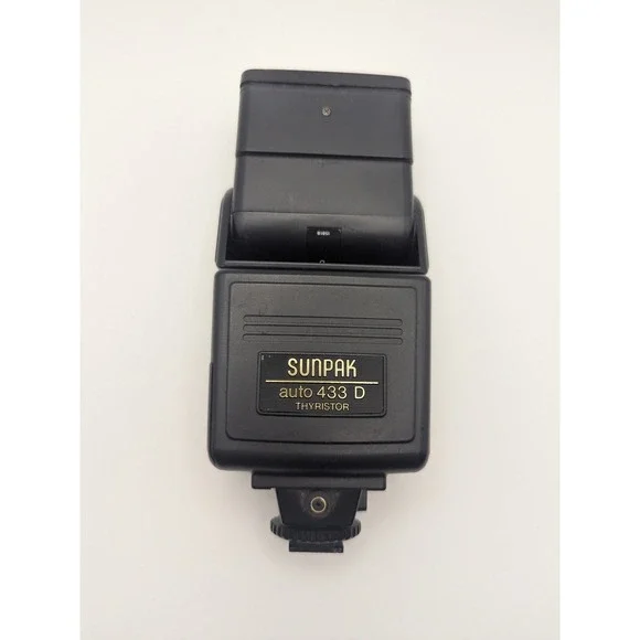 SUNPAK auto 433 D‎ Thyristor Electronic Flash For Canon Vintage Camera Accessory