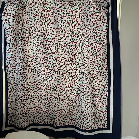 NWOT Anthropologie Cherry 🍒 Print Shower Curtain Z285