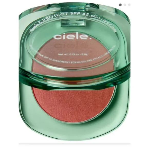 ciele flush & PROTECT SPF 45+ powder blush in Ruddy