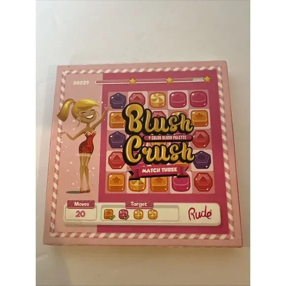 Rude Cosmetics ~ 9 Shade Blush Crush Blush‎ Palette ~ New~