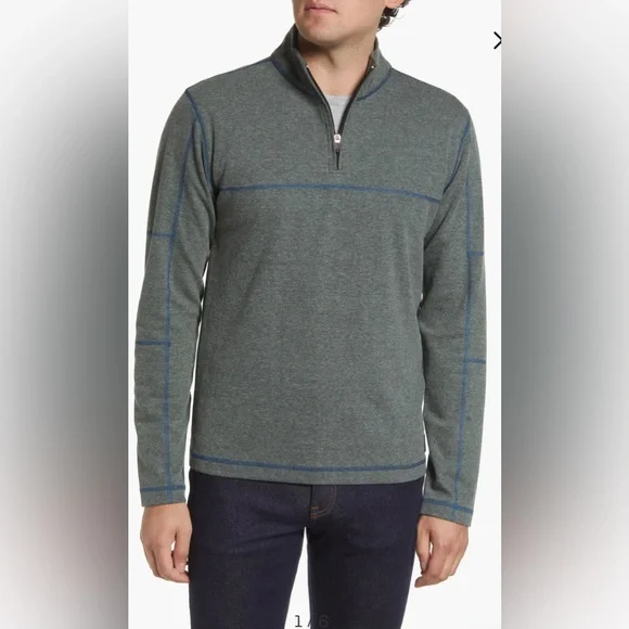 vintage 1946 Men's Heathered Stretch Rib Knit. Men’s Large