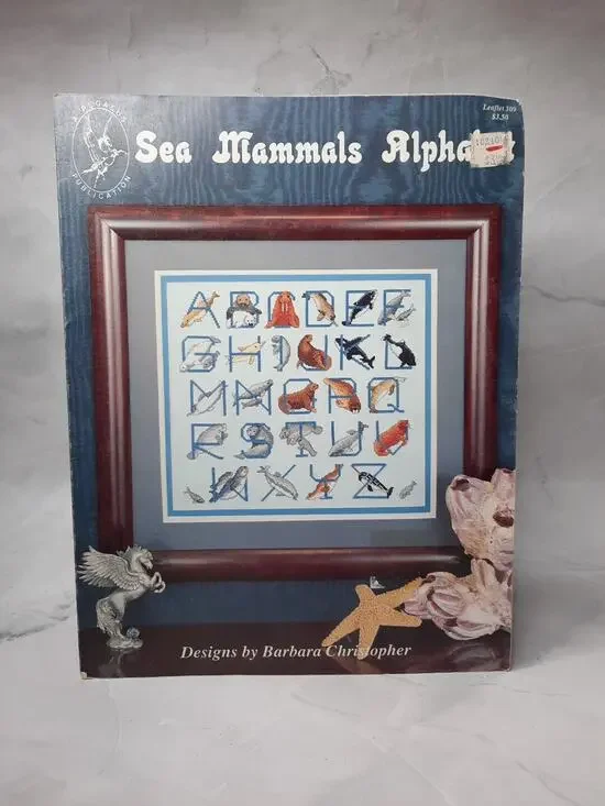 Sea Mammals Alphabet A Pegasus Publication Cross Stitch Pattern #309**
